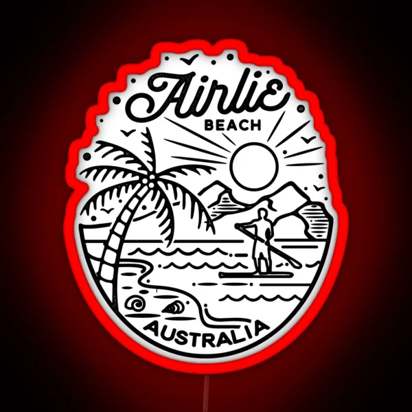 Airlie Beach SUP RGB Neon Sign