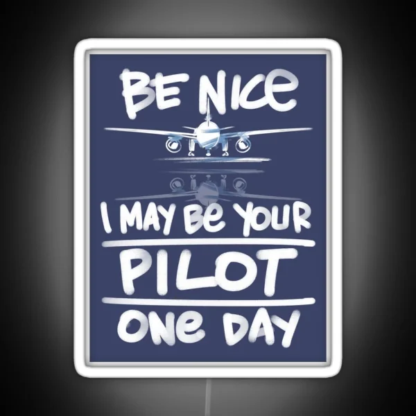 Airline Pilot Trainee Pilots Airplane Captain Future RGB Neon Sign