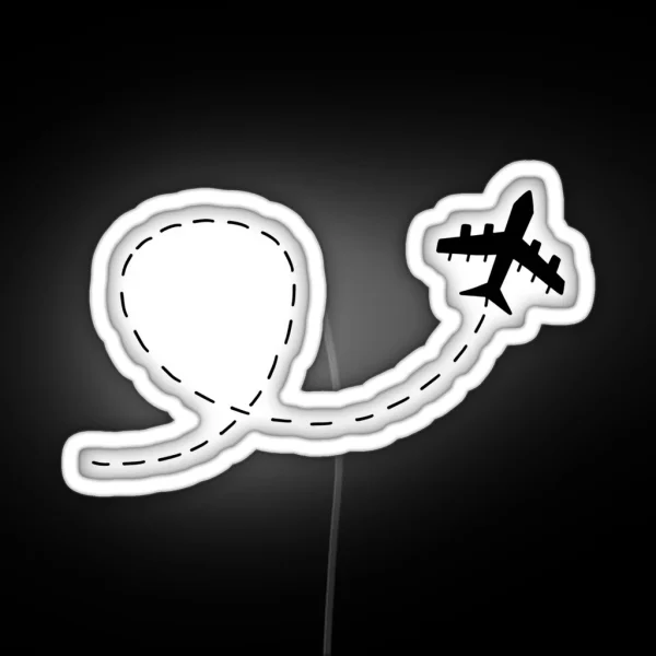 Airplane Streak Led RGB Neon Sign