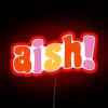 A vibrant aish-themed Korean drama inspired RGB neon signage