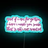 Neon Sign Quote AJR Finale RGB Music Inspiration Home Decor Artwork