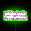 Neon Quote Sign with Vibrant RGB Colors and Inspirational Message