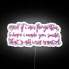 Music Fan's Dream Neon Sign Featuring AJR's Finale Quote in Color