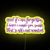 RGB Color-Changing Quote Neon Sign for Home Decor and Gift