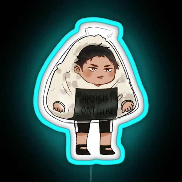 Akaashi Onigiri Led RGB Neon Sign