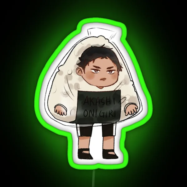 Akaashi Onigiri Led RGB Neon Sign