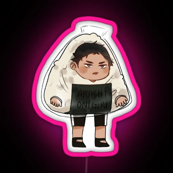 Akaashi Onigiri Led RGB Neon Sign