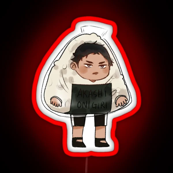Akaashi Onigiri Led RGB Neon Sign