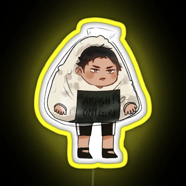 Akaashi Onigiri Led RGB Neon Sign