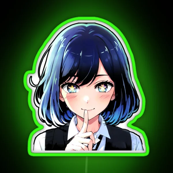 Akane Oshi No Ko Led Akane Oshi No Ko Anime Decals RGB Neon Sign