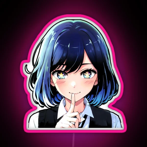 Akane Oshi No Ko Led Akane Oshi No Ko Anime Decals RGB Neon Sign
