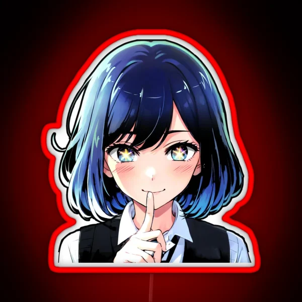 Akane Oshi No Ko Led Akane Oshi No Ko Anime Decals RGB Neon Sign