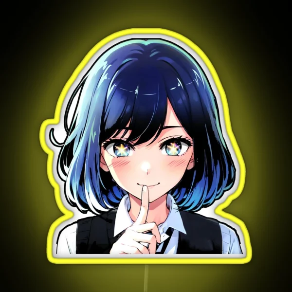 Akane Oshi No Ko Led Akane Oshi No Ko Anime Decals RGB Neon Sign