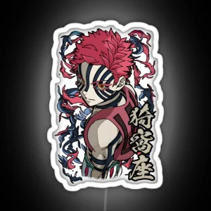 Akaza Chibi RGB Neon Sign