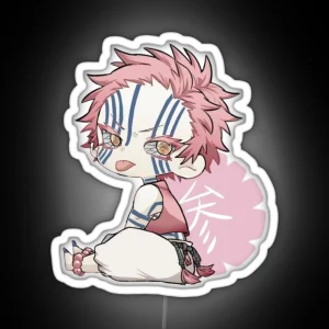 Akaza Chibi RGB Neon Sign