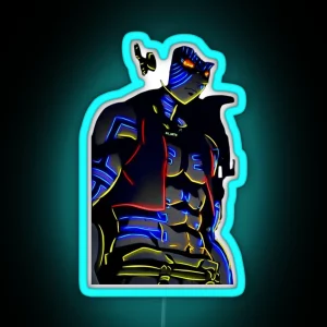 Akaza Chibi RGB Neon Sign