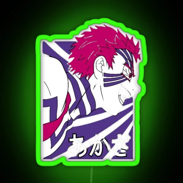 Akaza Demon Slayer RGB Neon Sign
