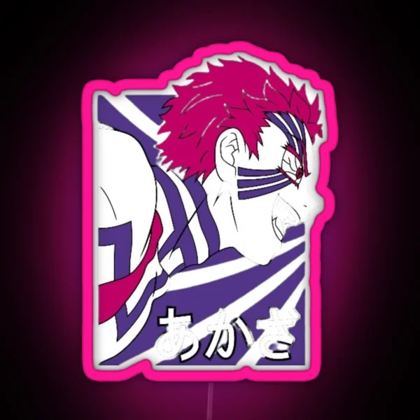 Akaza Demon Slayer RGB Neon Sign