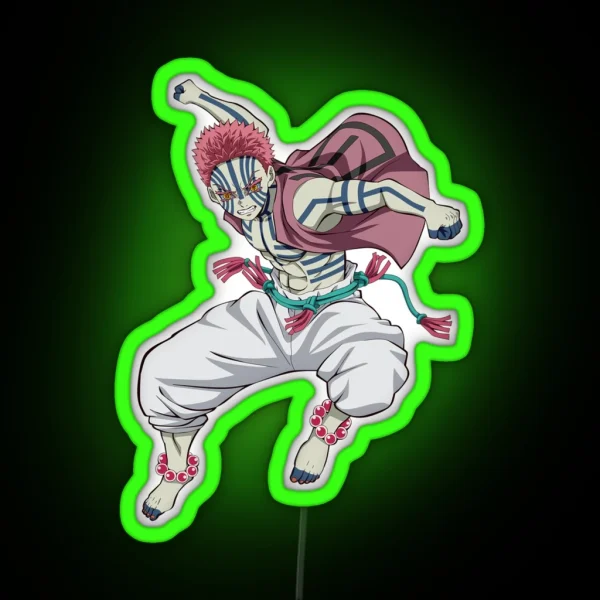 Akaza Hakuji Soyama Upper Moon Three RGB Neon Sign