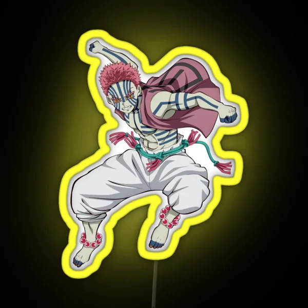 Akaza Hakuji Soyama Upper Moon Three RGB Neon Sign