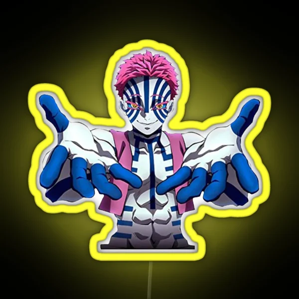 Akaza Kimetsu No Yaiba RGB Neon Sign