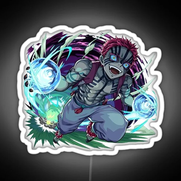 Akaza Kimetsu No Yaiba RGB Neon Sign