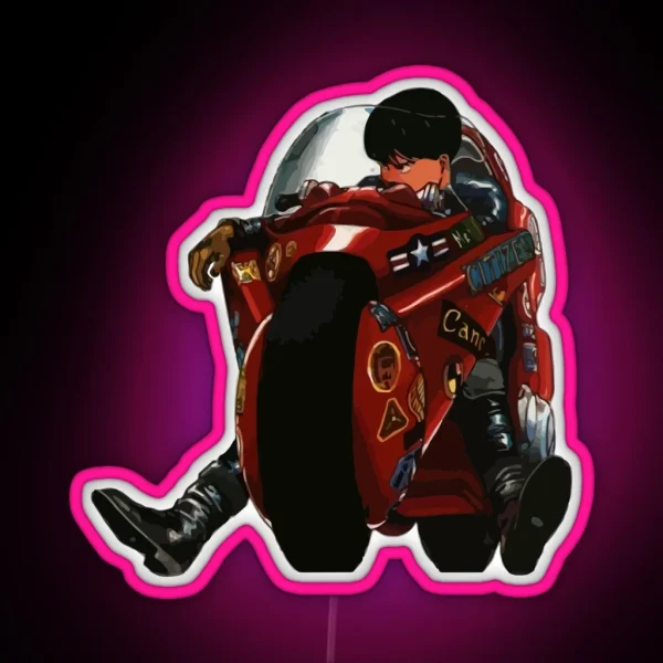 Akira Biker RGB Neon Sign