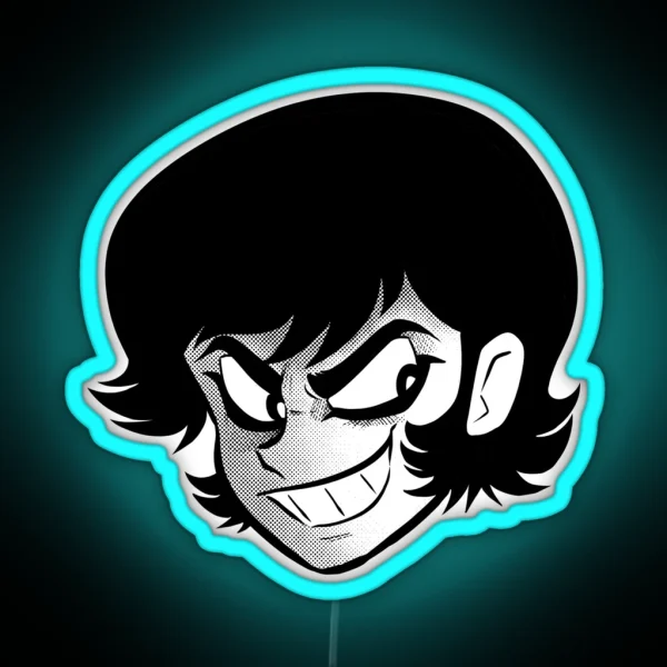 Akira Fudo Manga Devilman RGB Neon Sign