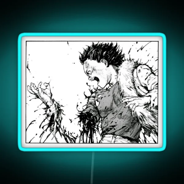 Akira Tetsuo Losing Arm RGB Neon Sign