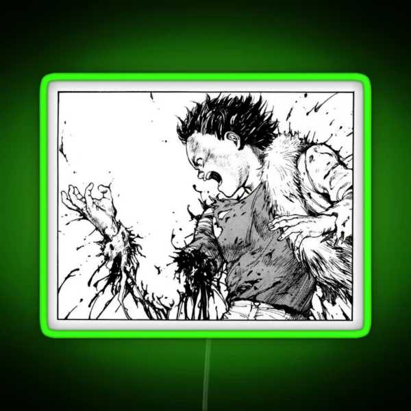 Akira Tetsuo Losing Arm RGB Neon Sign