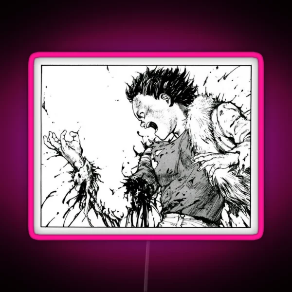 Akira Tetsuo Losing Arm RGB Neon Sign