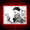Electric glow of Tetsuo's iconic arm loss from Akira