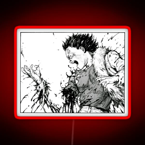 Akira Tetsuo Losing Arm RGB Neon Sign