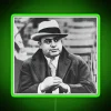 Vintage Prohibition Era Al Capone themed LED neon room decoration.
