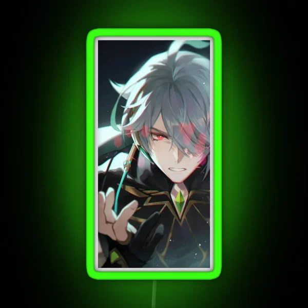 Al Haitham Gone Wild Genshin Impact Alhaitham Rage RGB Neon Sign