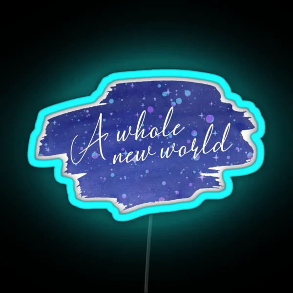 Aladdin A Whole New World RGB Neon Sign