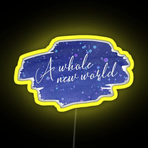 Aladdin A Whole New World RGB Neon Sign