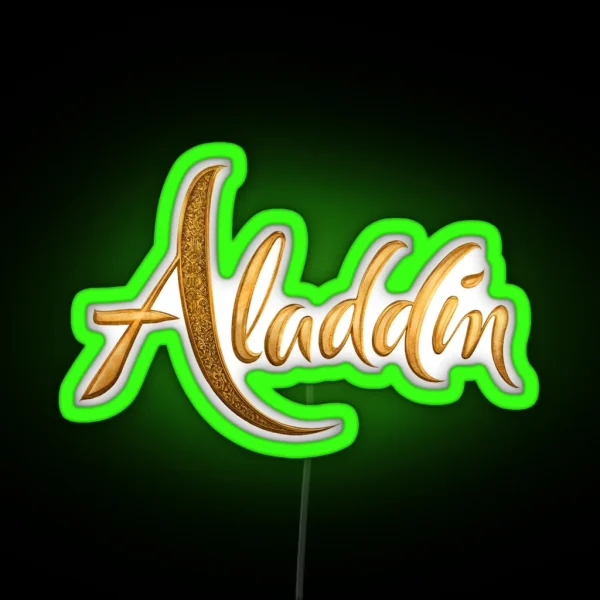 Aladdin Logo RGB Neon Sign