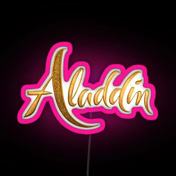 Aladdin Logo RGB Neon Sign