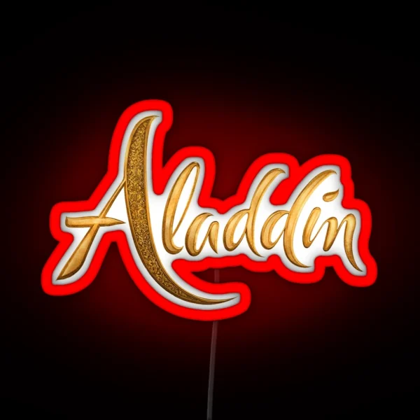 Aladdin Logo RGB Neon Sign