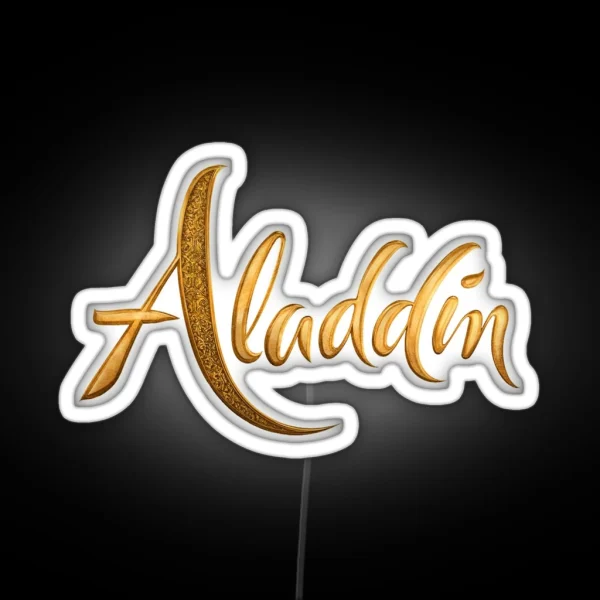 Aladdin Logo RGB Neon Sign