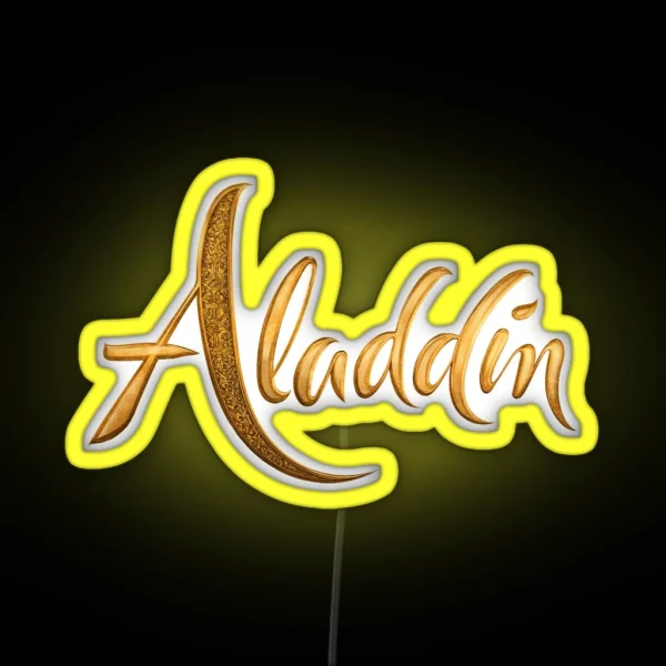 Aladdin Logo RGB Neon Sign