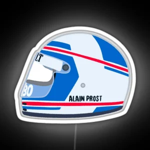 Alain Prost 1983 Helmet RGB Neon Sign