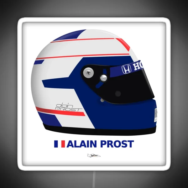 Alain Prost 1988 Helmet RGB Neon Sign