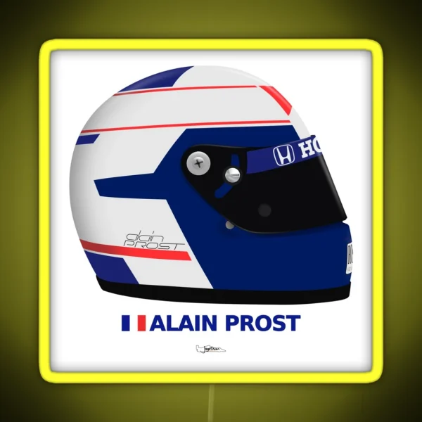 Alain Prost 1988 Helmet RGB Neon Sign