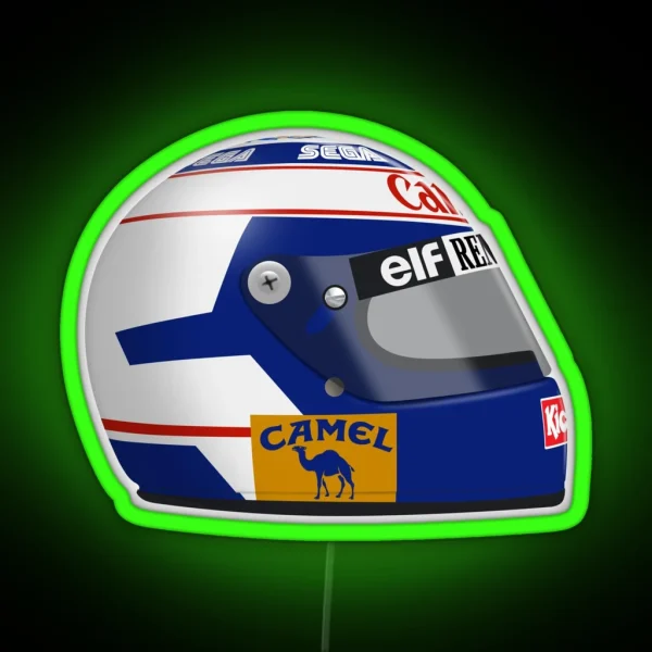 Alain Prost 1993 Helmet RGB Neon Sign