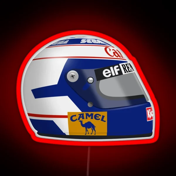 Alain Prost 1993 Helmet RGB Neon Sign