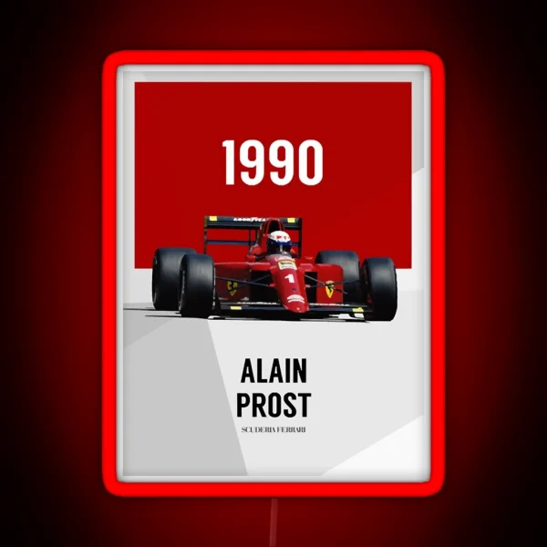 Alain Prost F1 1990 RGB Neon Sign