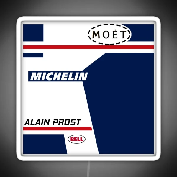 Alain Prost Helmet RGB Neon Sign