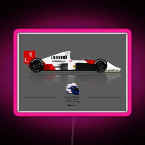 Alain Prost MP4 5 RGB Neon Sign